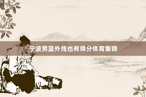 宁波男篮外线也有得分体育集锦