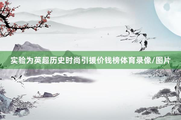 实验为英超历史时尚引援价钱榜体育录像/图片