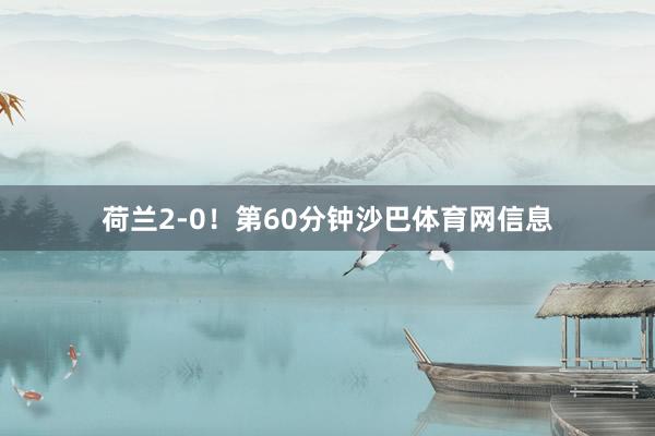 荷兰2-0！第60分钟沙巴体育网信息