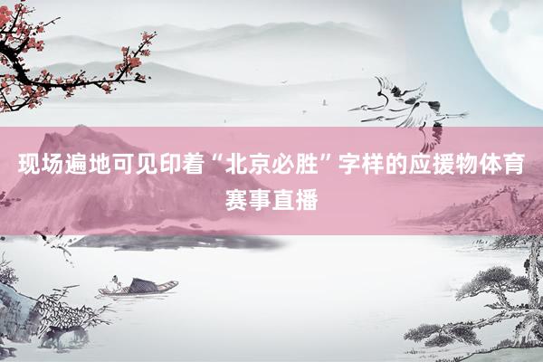现场遍地可见印着“北京必胜”字样的应援物体育赛事直播