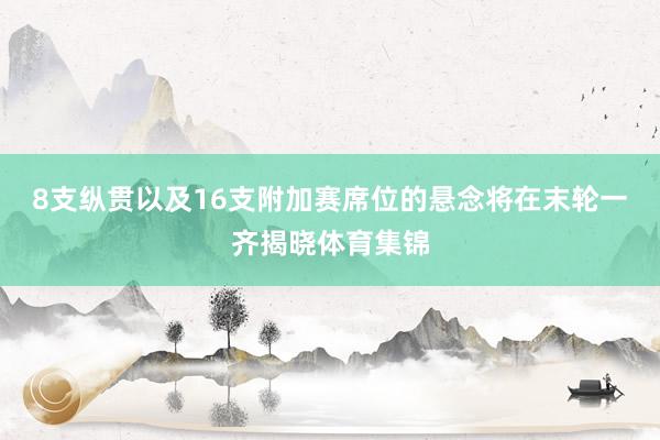 8支纵贯以及16支附加赛席位的悬念将在末轮一齐揭晓体育集锦