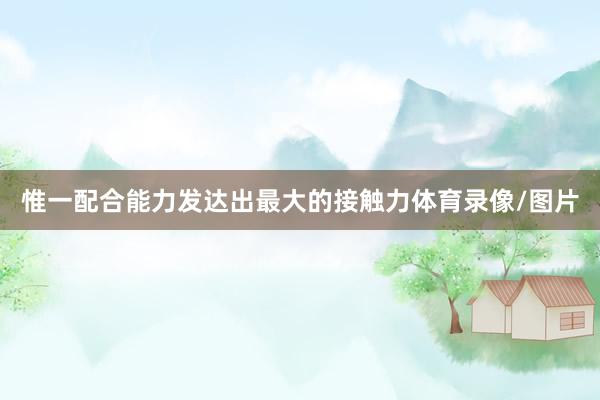 惟一配合能力发达出最大的接触力体育录像/图片