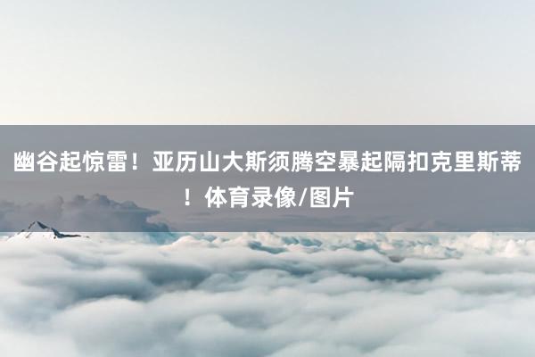 幽谷起惊雷！亚历山大斯须腾空暴起隔扣克里斯蒂！体育录像/图片