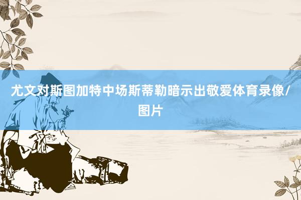 尤文对斯图加特中场斯蒂勒暗示出敬爱体育录像/图片