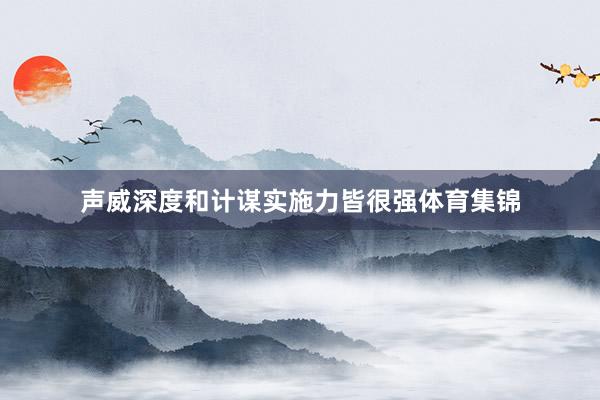 声威深度和计谋实施力皆很强体育集锦