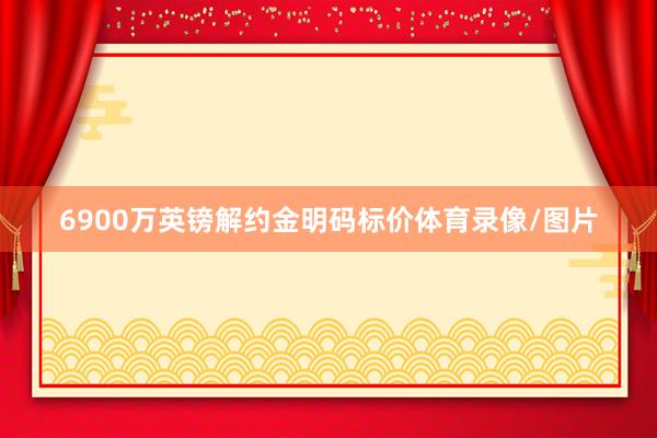 6900万英镑解约金明码标价体育录像/图片